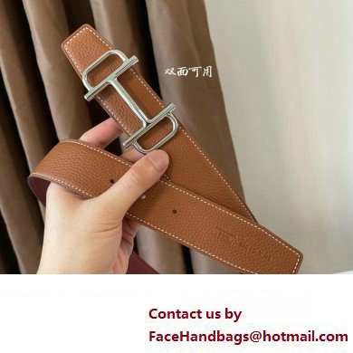 Hermes Royal belt buckle  &  Reversible leather strap 38 mm 01 2023